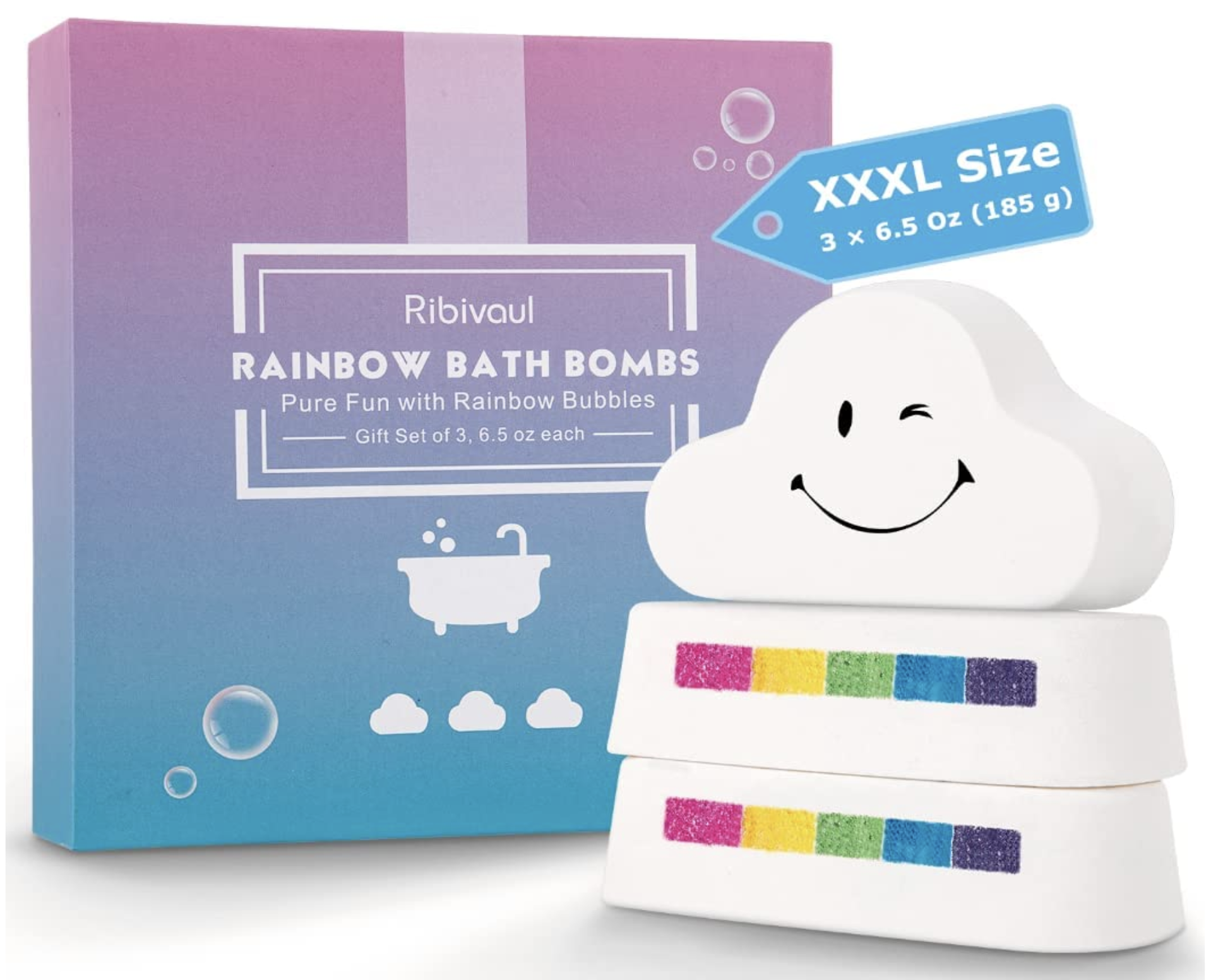 rainbow bath bombs - kids - amazon