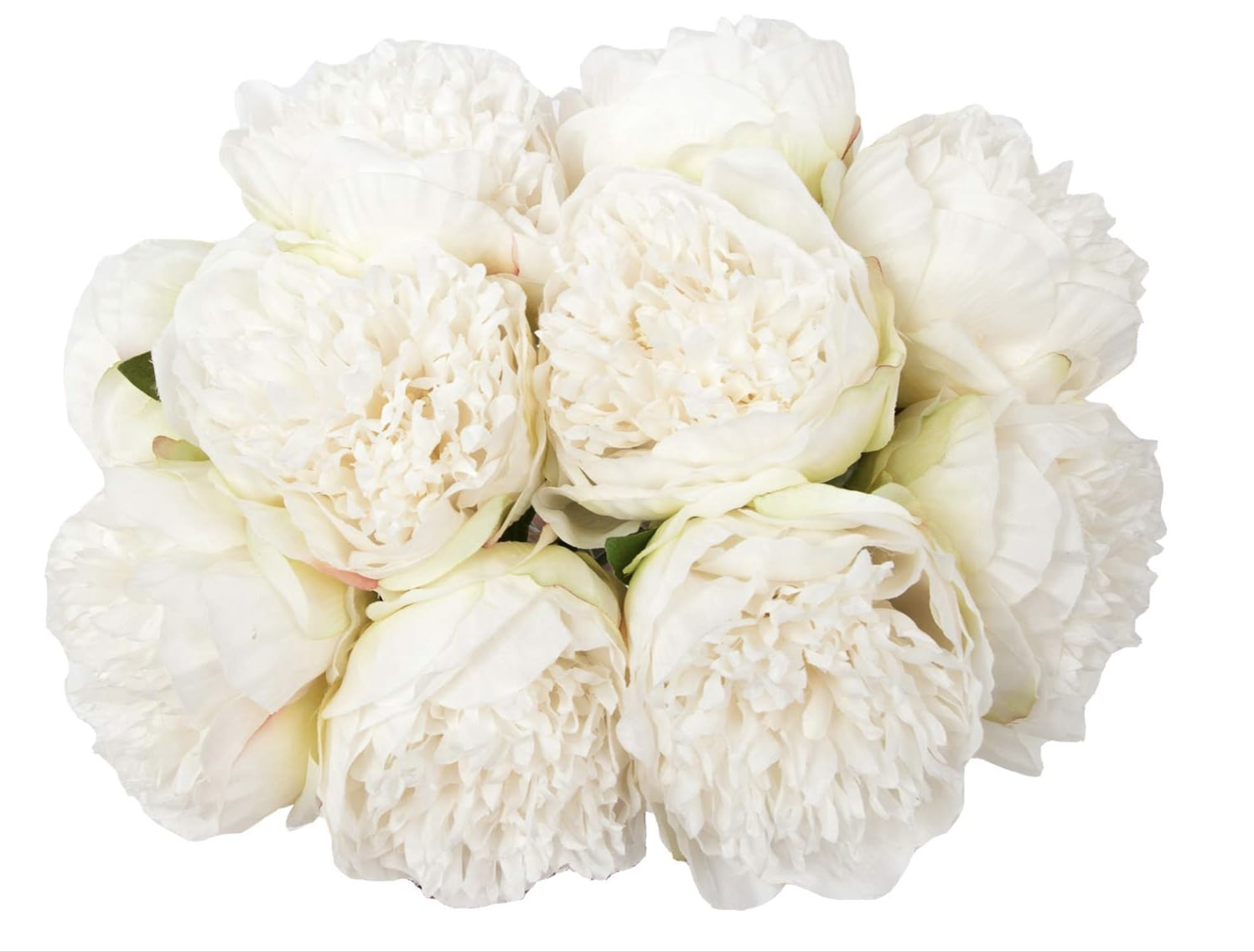 artificial silk peonies bouquet - amazon