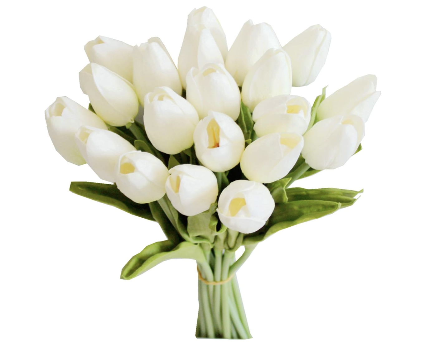artificial silk tulip bouquet - amazon