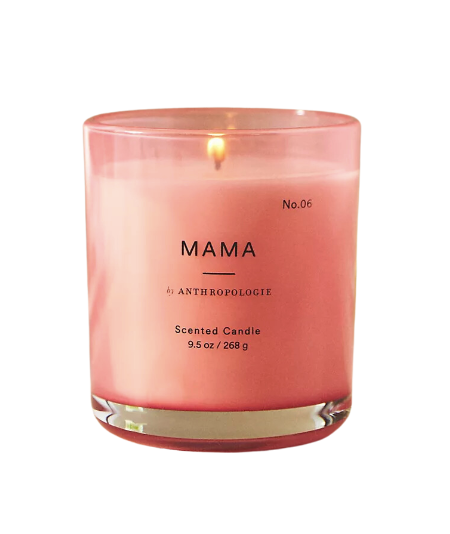 mama scented candle - anthropologie
