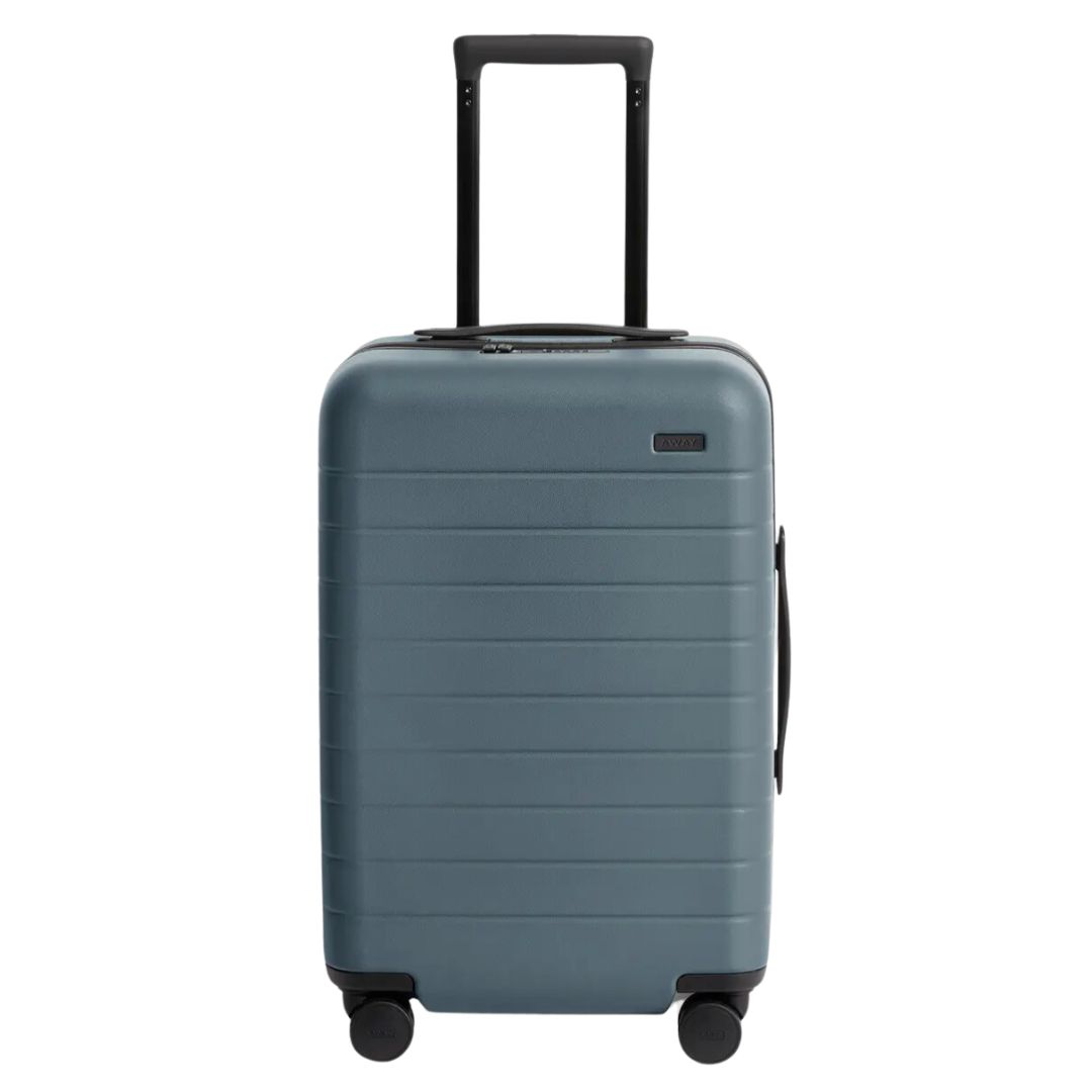 light blue carry on suitcase - away