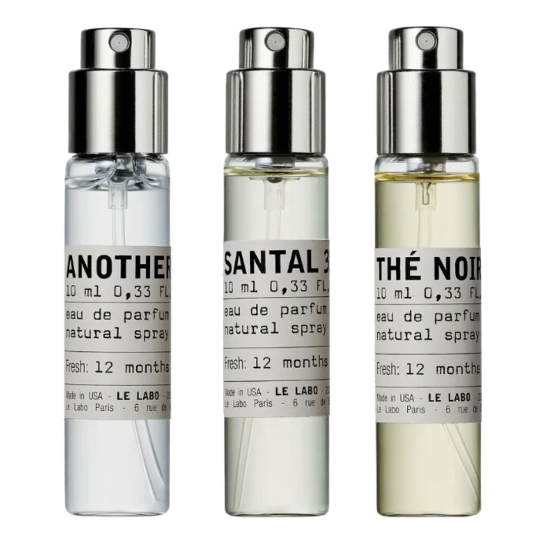 trio gender neutral parfum set - le labo