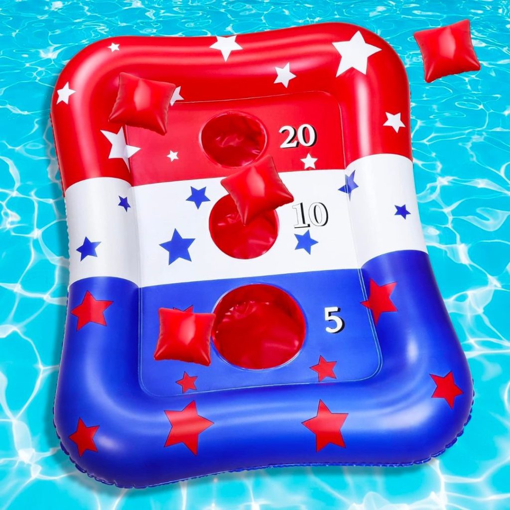 inflatable cornhole pool game - amazon