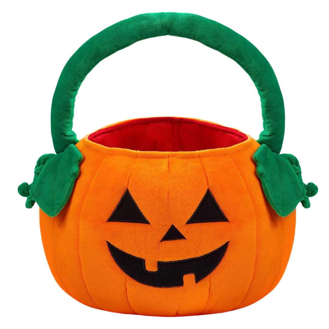 Halloween Pumpkin Plush Treat Bag | Spooky Savings: Affordable Halloween Must-Haves for Kids | Sweet Savings & Things